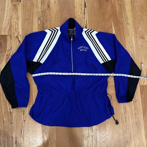 Vintage 90s Adidas Kentucky Wildcats Soccer Windbreaker Warm Up Jacket Men's XL - Picture 8 of 8